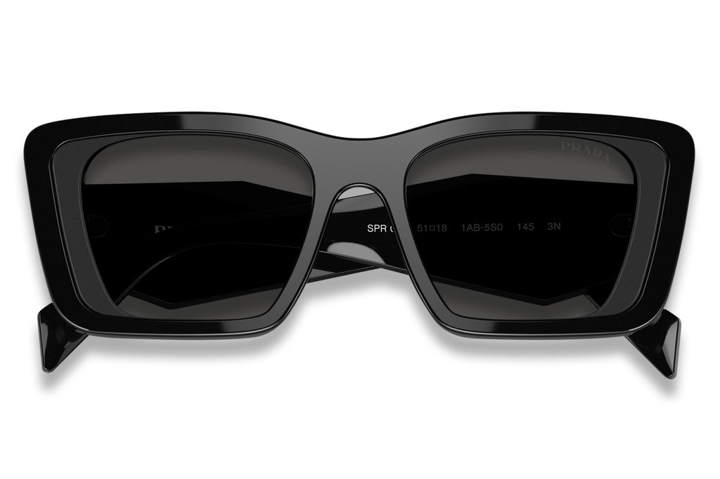 Prada - PR 08YS Sunglasses Black with Dark Grey Lenses (1AB5S0)
