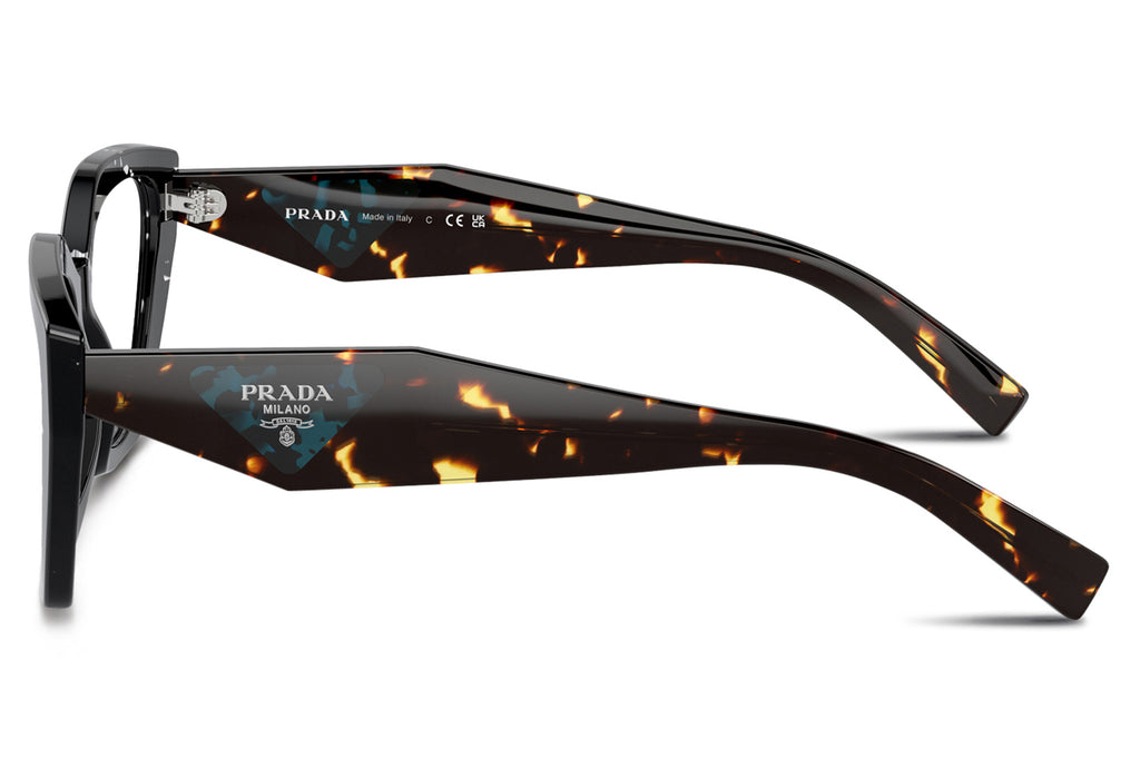 Prada - PR 09YV Eyeglasses Black Crystal Tortoise (15S1O1)