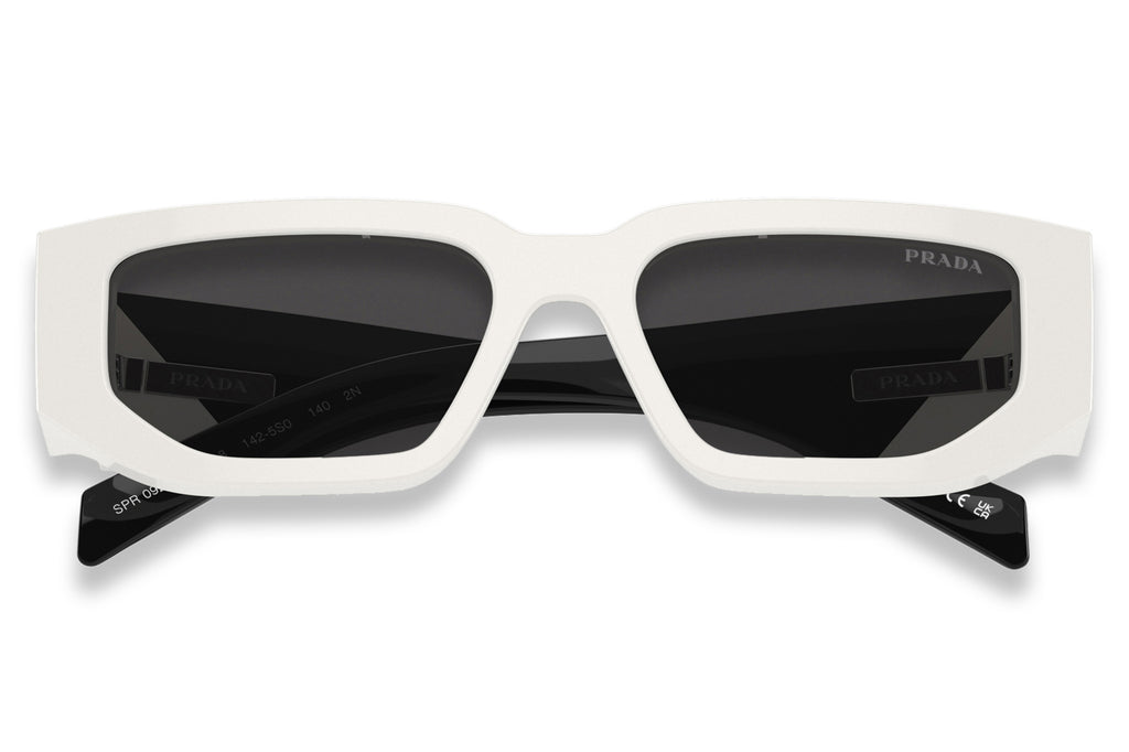 Prada - PR 09ZSF (Low Bridge Fit) Sunglasses Talc with Dark Grey Lenses (1425S0)