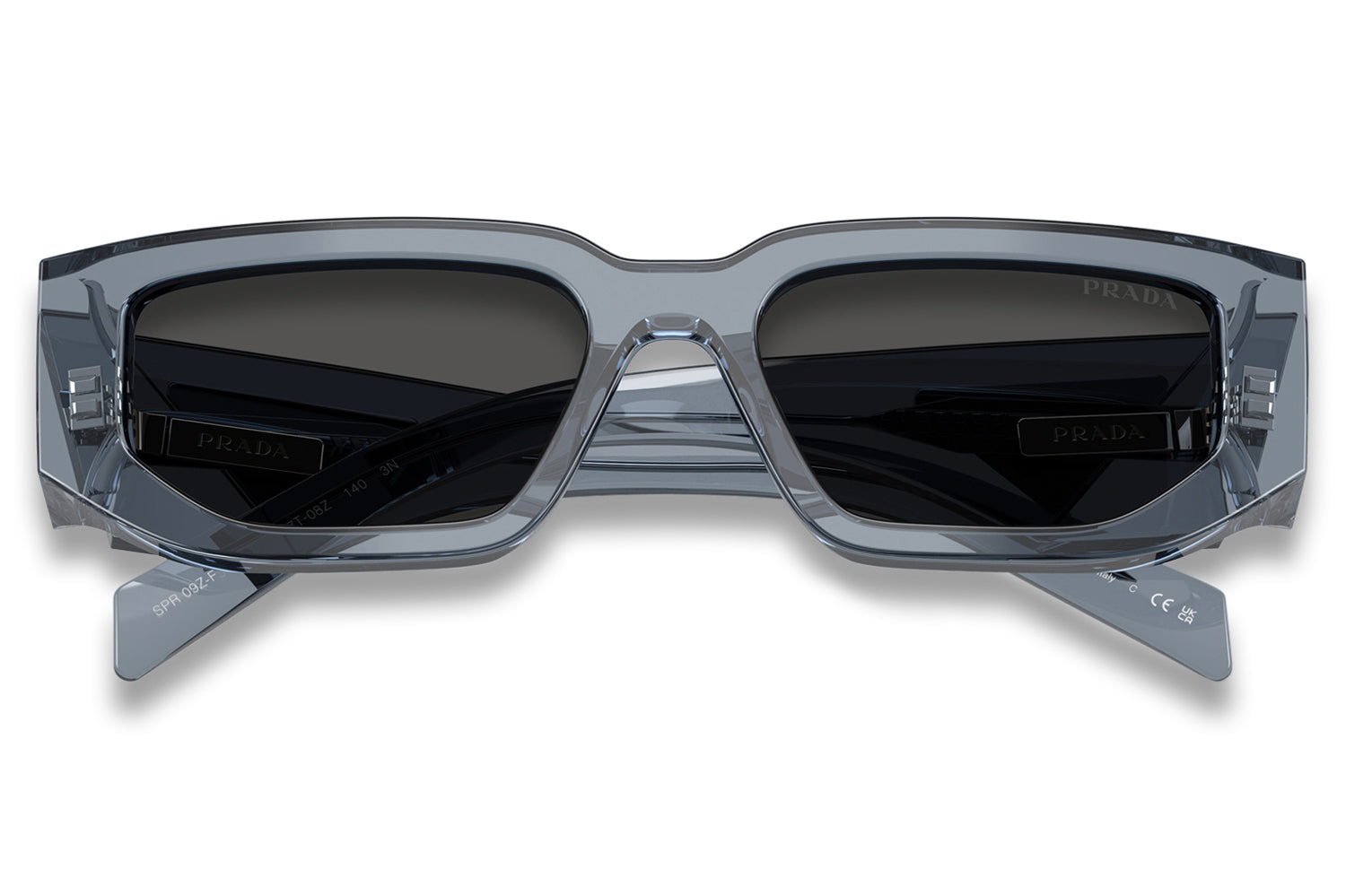 PRADA ブラック オクタゴナルサ Logo Acetate Butterfly Sunglasses | Neiman Marcus