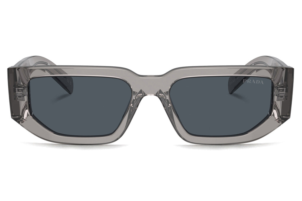 Prada - PR 09ZSF (Low Bridge Fit) Sunglasses Transparent Asphalt with Dark Grey Lenses (18S09T)