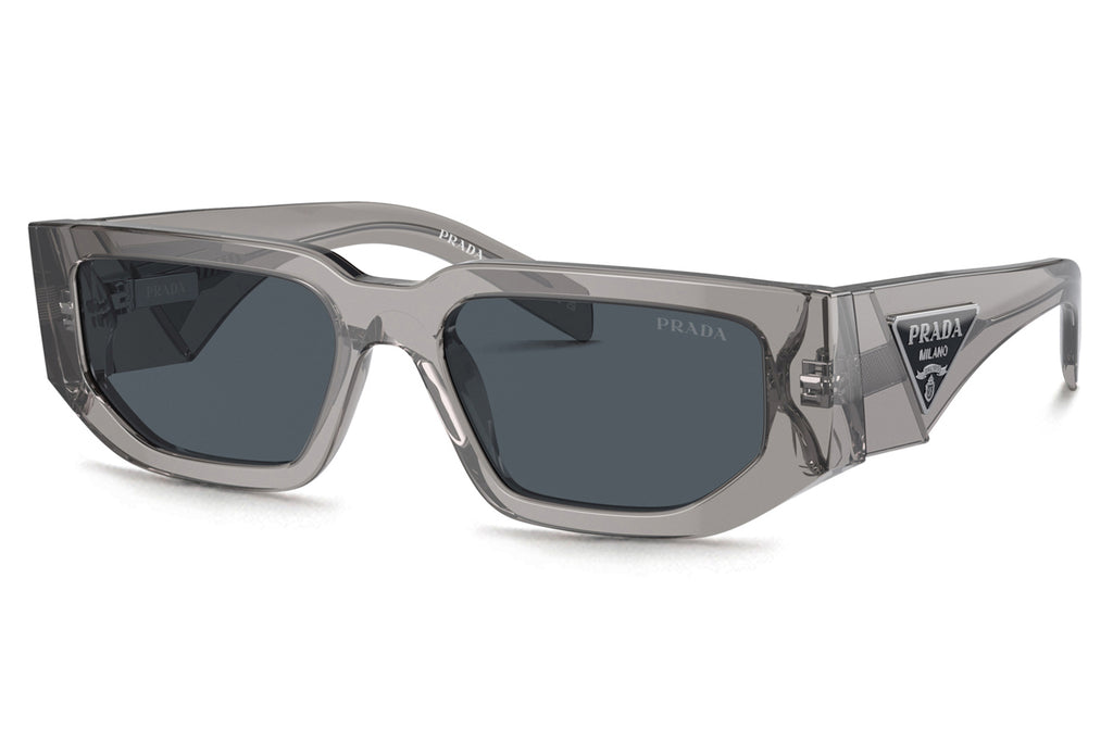 Prada - PR 09ZSF (Low Bridge Fit) Sunglasses Transparent Asphalt with Dark Grey Lenses (18S09T)