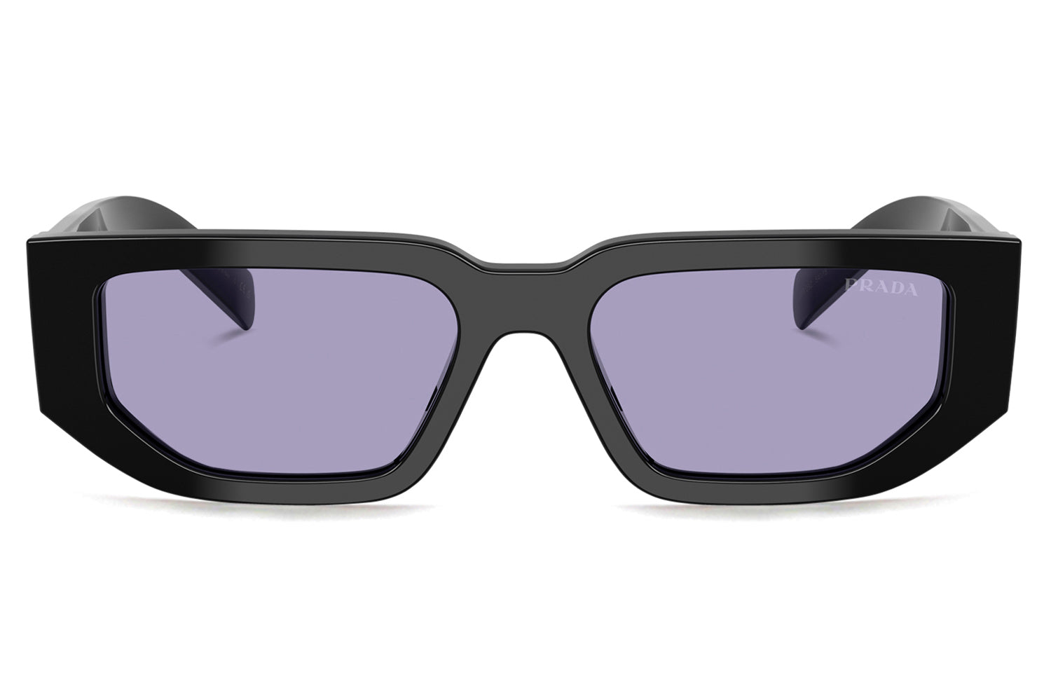 PRADA ブラック オクタゴナルサ Logo Acetate Butterfly Sunglasses | Neiman Marcus