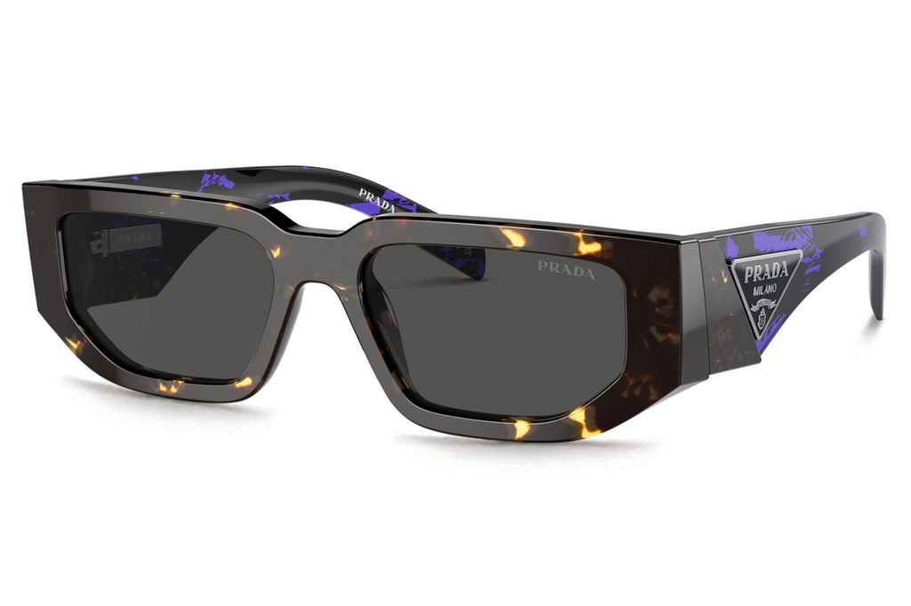 Prada - PR 09ZS Sunglasses Tortoise Black Malt with Dark Grey Lenses (16R5S0)