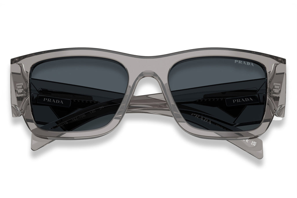 Prada - PR 10ZSF (Low Bridge Fit) Sunglasses Transparent Asphalt with Dark Grey Lenses (16Z70B)