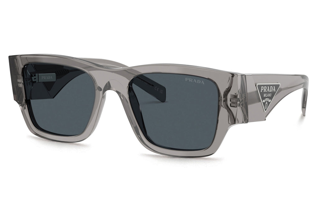 Prada - PR 10ZSF (Low Bridge Fit) Sunglasses Transparent Asphalt with Dark Grey Lenses (16Z70B)