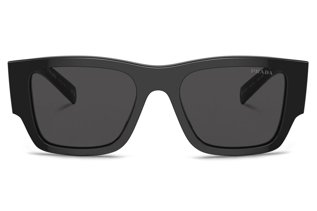 Prada - PR 10ZSF (Low Bridge Fit) Sunglasses Black with Dark Grey Lenses (1AB5S0)