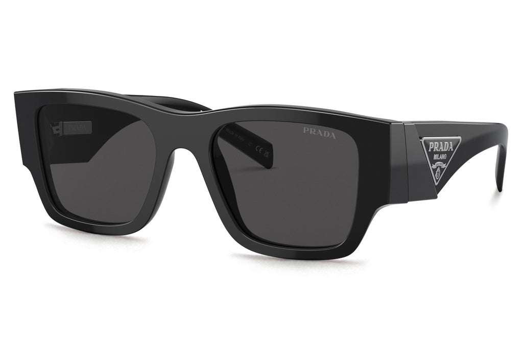 Prada - PR 10ZSF (Low Bridge Fit) Sunglasses Black with Dark Grey Lenses (1AB5S0)
