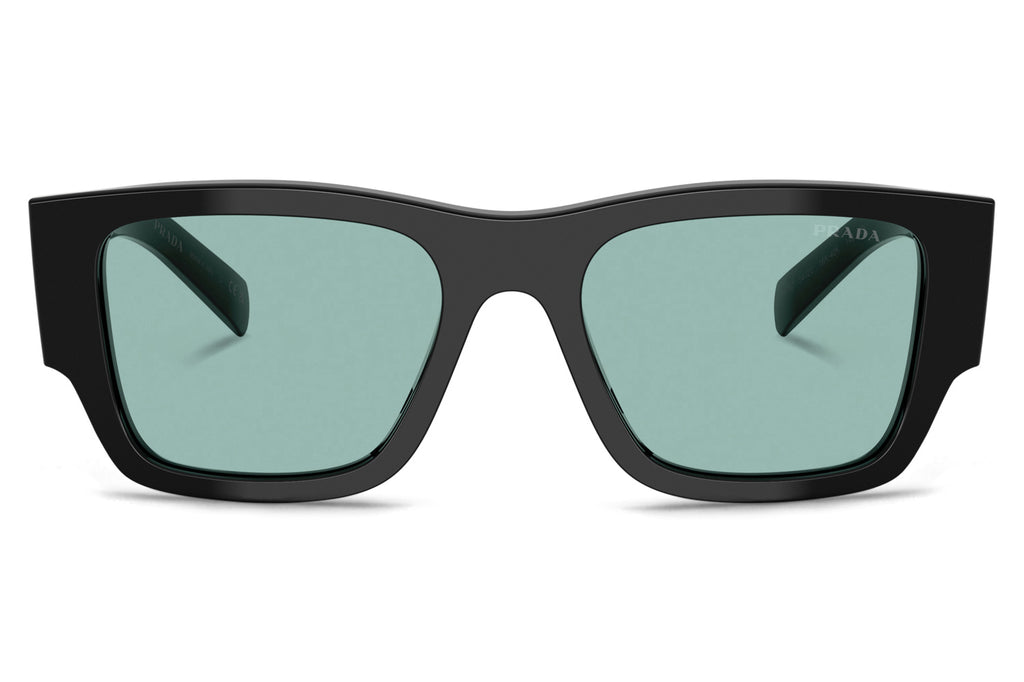 Prada - PR 10ZS Sunglasses Black with Petrol Green Lenses (16K40K)
