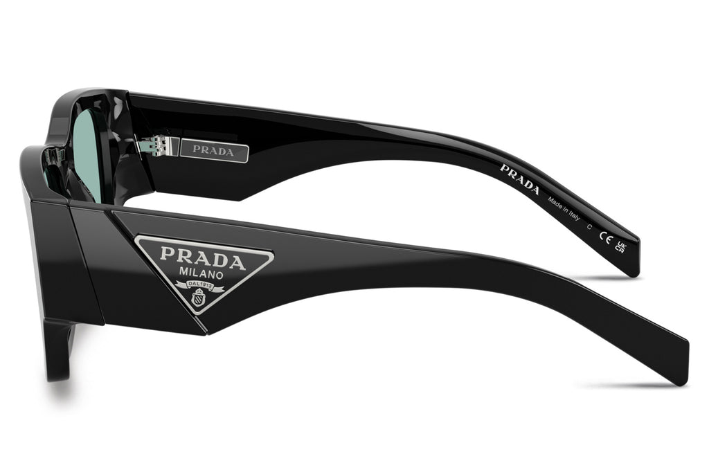 Prada - PR 10ZS Sunglasses Black with Petrol Green Lenses (16K40K)
