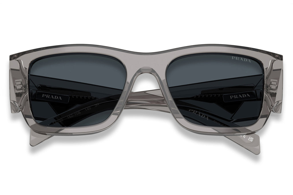 Prada - PR 10ZS Sunglasses Transparent Asphalt with Dark Grey Lenses (16Z70B)