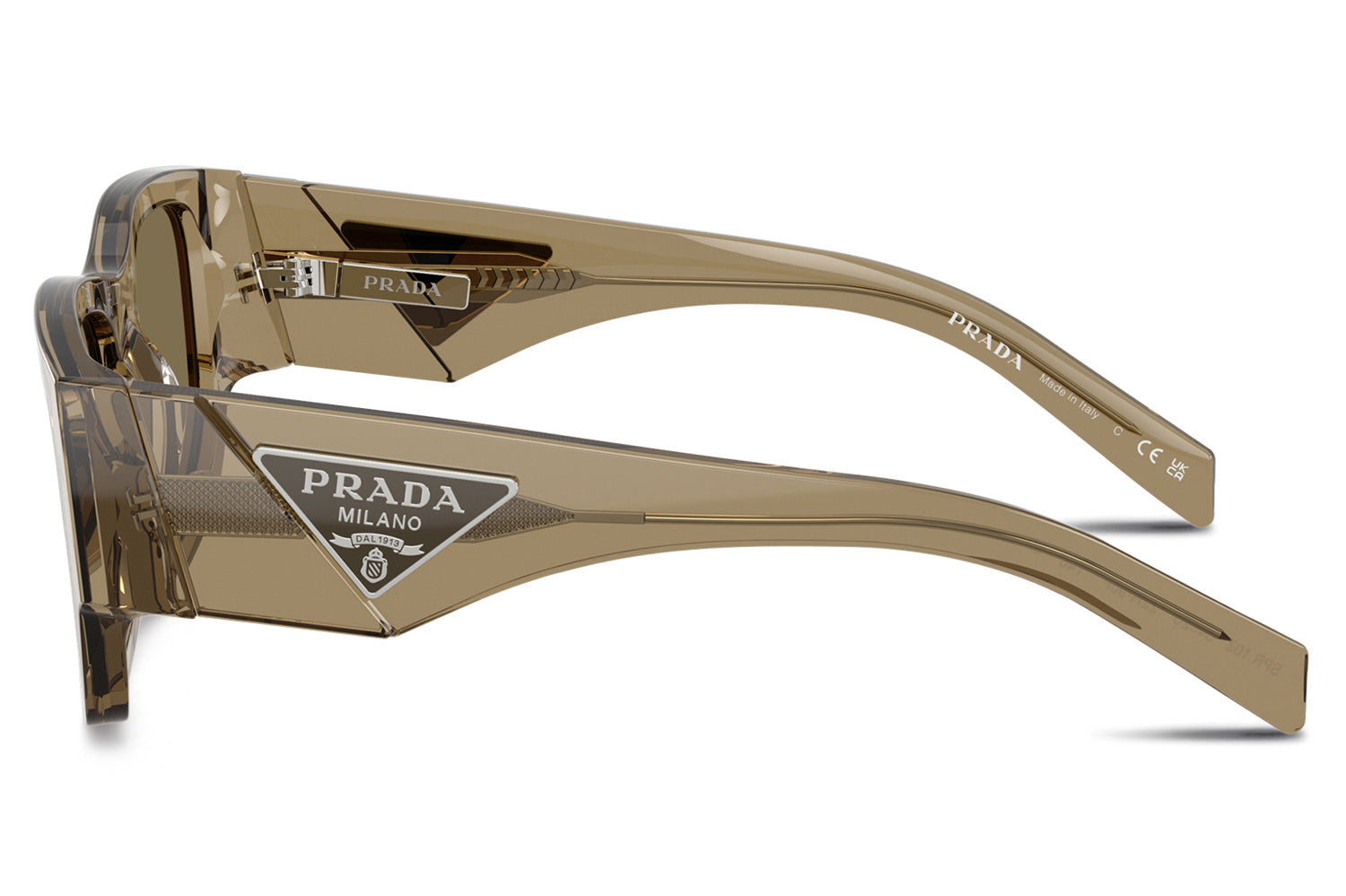 Prada PR10ZS Sunglasses in Brown Tortoise Prada PR 24ZS M (56 - 16) with Brown lenses and Tortoise  main image 3