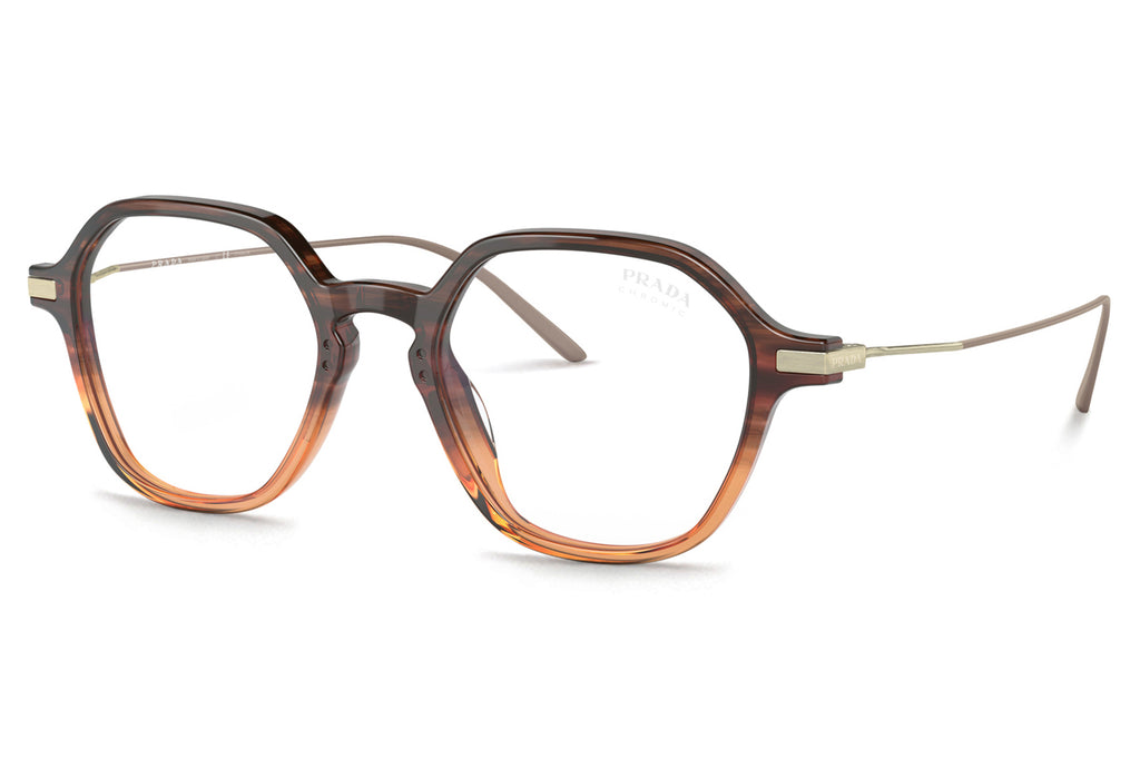 Prada - PR 11YS Sunglasses Moro Gradient Amber with Clear Brown Photochromic Lenses (13B05R)