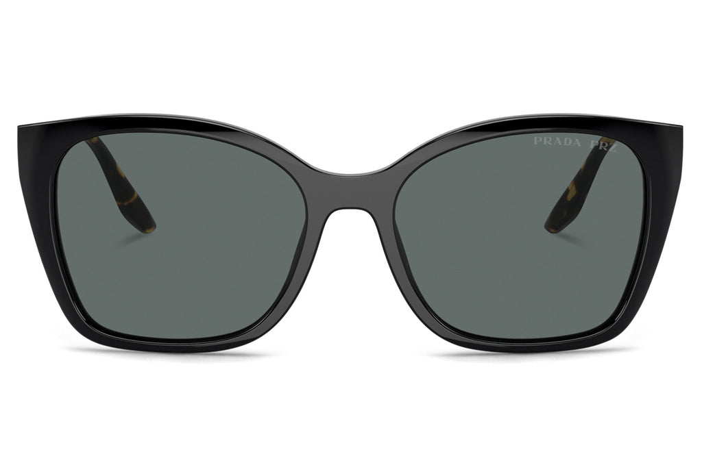 Prada - PR 12XS Sunglasses Black with Dark Grey Polar Lenses (1AB5Z1)