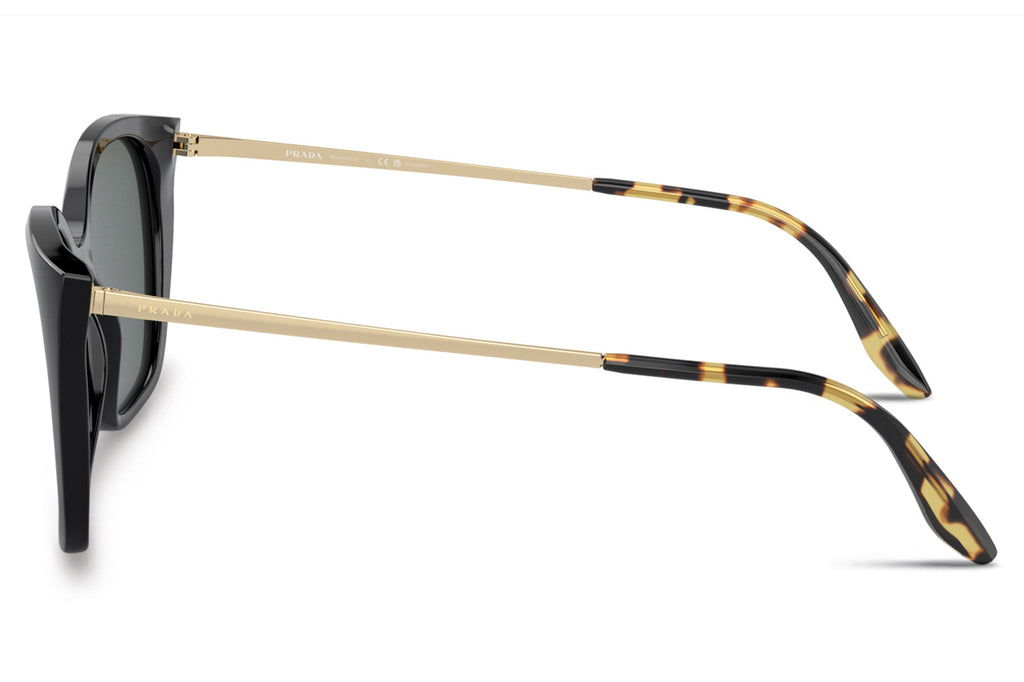 Prada - PR 12XS Sunglasses Black with Dark Grey Polar Lenses (1AB5Z1)