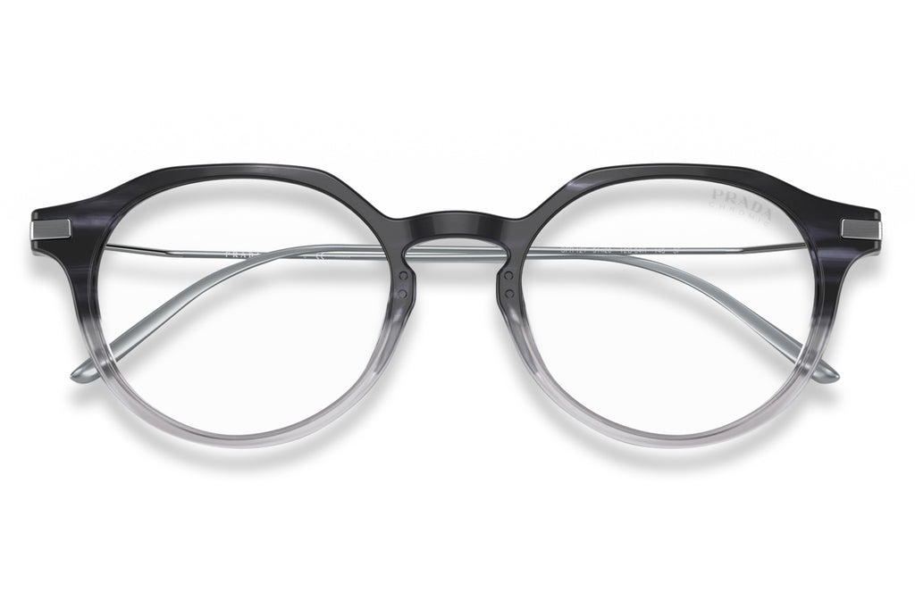 Prada - PR 12YS Sunglasses Night Gradient Crystal with Clear Blue Lenses (12B04R)