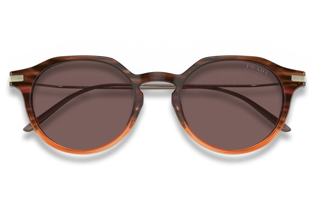 Prada - PR 12YS Sunglasses Moro Gradient Amber with Clear Brown Photochromic Lenses (13B05R)