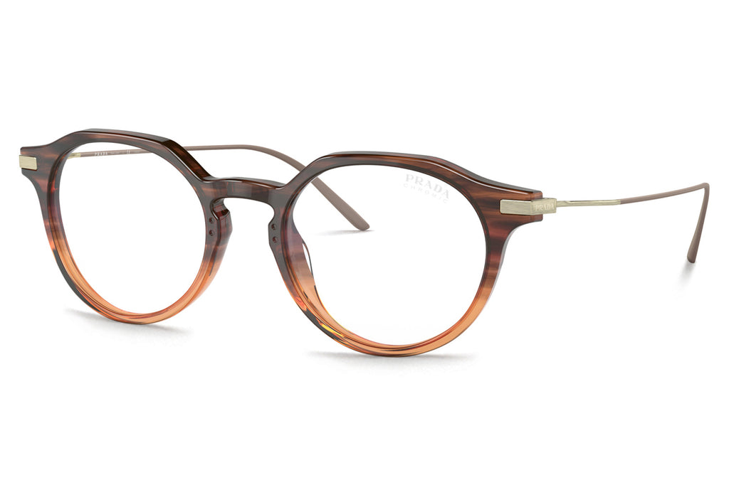 Prada - PR 12YS Sunglasses Moro Gradient Amber with Clear Brown Photochromic Lenses (13B05R)