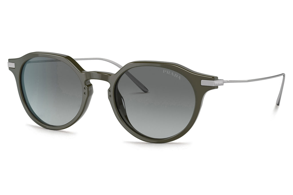 Prada - PR 12YS Sunglasses Opal Military with Grey Gradient Lenses (14B3M1)
