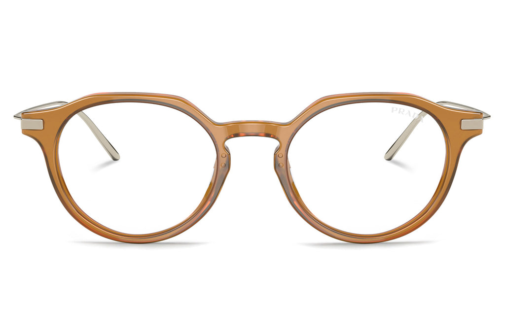 Prada - PR 12YS Sunglasses Opal Honey with Clear Blue-Violet Light Filter Lenses (15B08N)