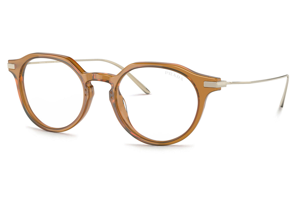 Prada - PR 12YS Sunglasses Opal Honey with Clear Blue-Violet Light Filter Lenses (15B08N)