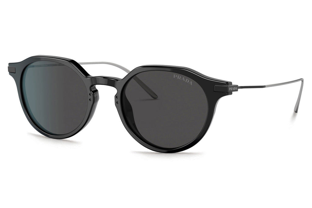 Prada - PR 12YS Sunglasses Black with Dark Grey Lenses (1AB5S0)
