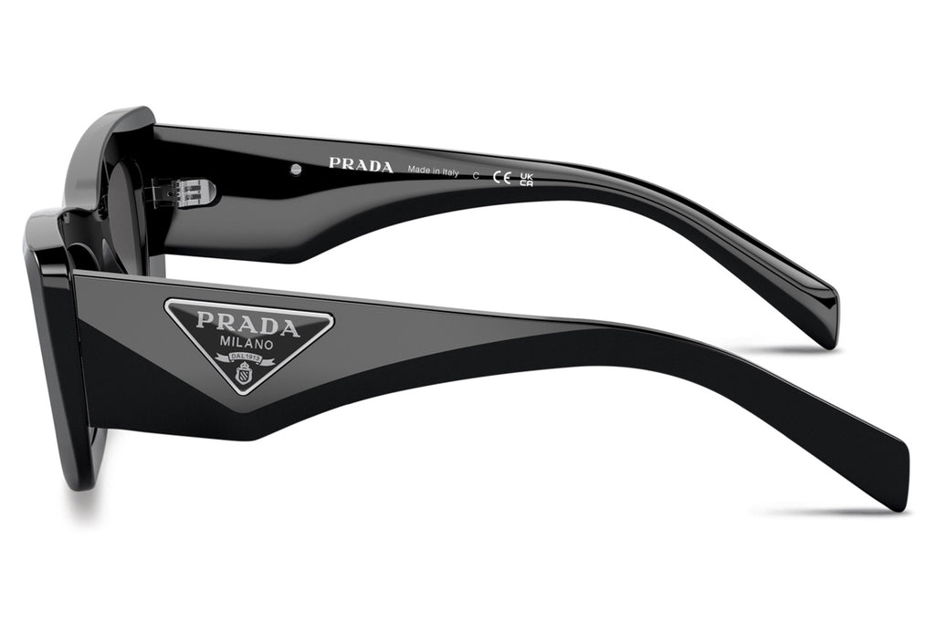 Prada - PR 13ZSF (Low Bridge Fit) Sunglasses Black with Dark Grey Lenses (1AB5S0)