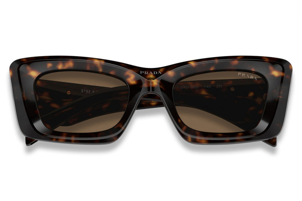 Prada - PR 13ZS Sunglasses Tortoise with Dark Brown Lenses (2AU06B)