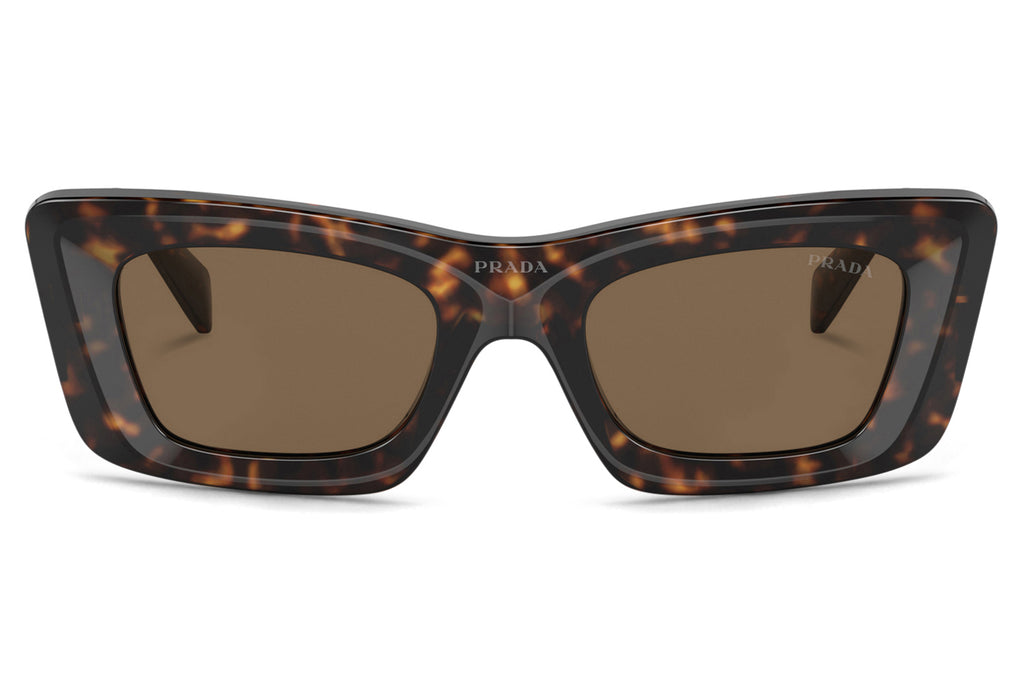 Prada - PR 13ZS Sunglasses Tortoise with Dark Brown Lenses (2AU06B)