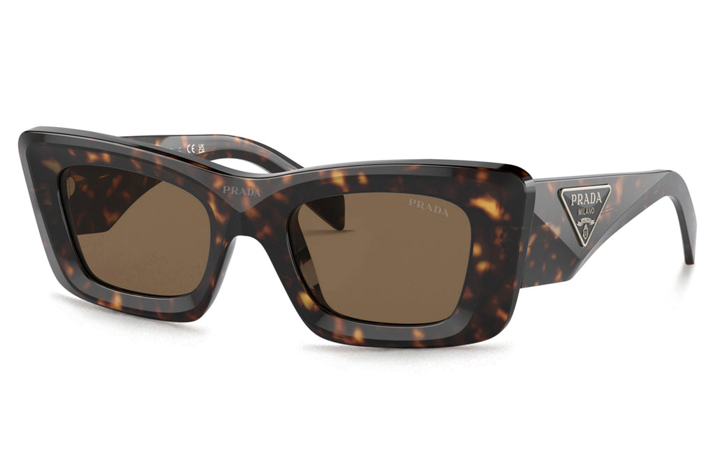Prada - PR 13ZS Sunglasses Tortoise with Dark Brown Lenses (2AU06B)