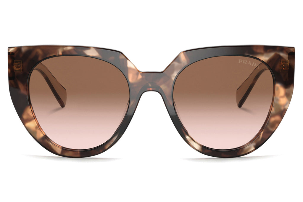 Prada - PR 14WSF (Low Bridge Fit) Sunglasses Caramel Tortoise/Powder with Brown Gradient (01R0A6)