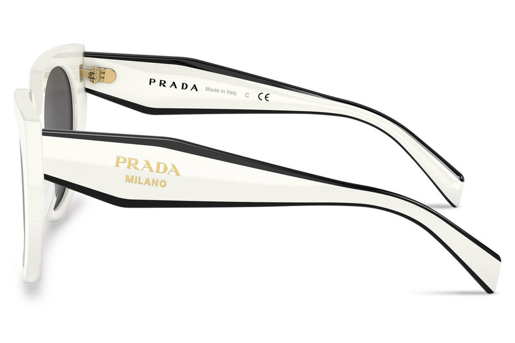 Prada - PR 14WSF (Low Bridge Fit) Sunglasses Talc with Dark Grey Lenses (1425S0)