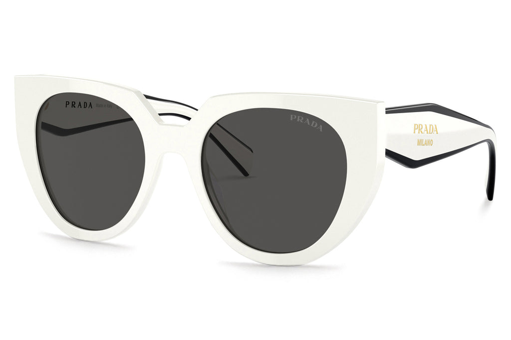Prada - PR 14WSF (Low Bridge Fit) Sunglasses Talc with Dark Grey Lenses (1425S0)