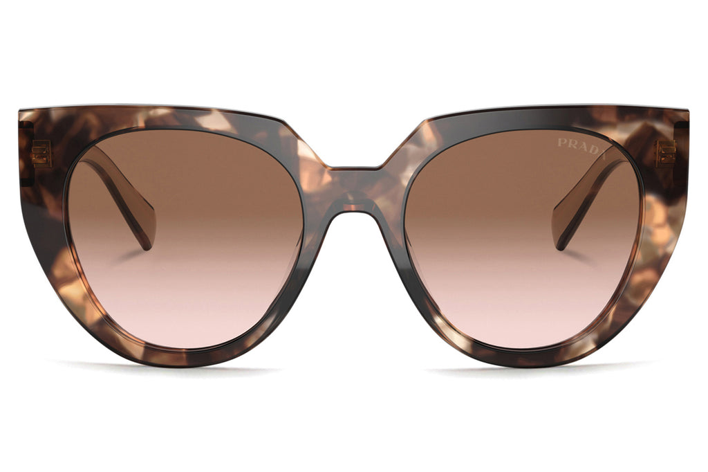 Prada - PR 14WS Sunglasses Caramel Tortoise/Powder with Brown Gradient Lenses (01R0A6)