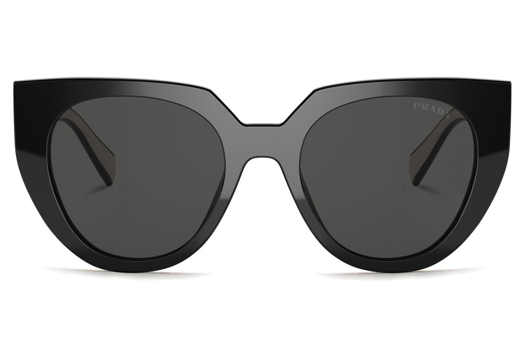 Prada - PR 14WS Sunglasses Black/Talc with Dark Grey Lenses (09Q5S0)