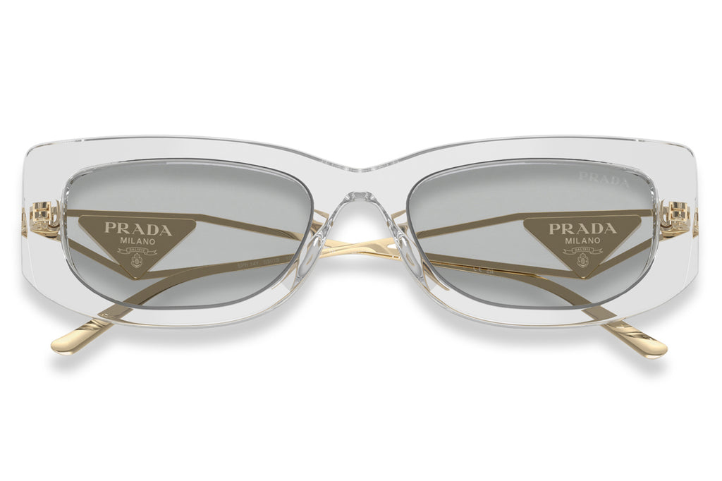 Prada - PR 14YS Sunglasses Transparent Grey with Light Grey Lenses (12R50K)