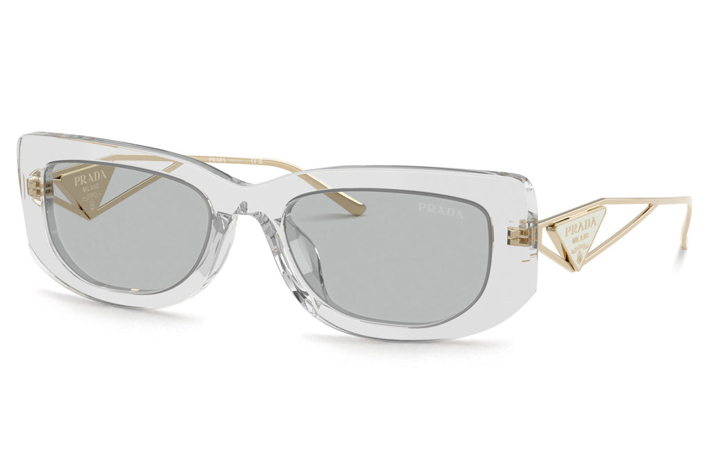 Prada - PR 14YS Sunglasses Transparent Grey with Light Grey Lenses (12R50K)