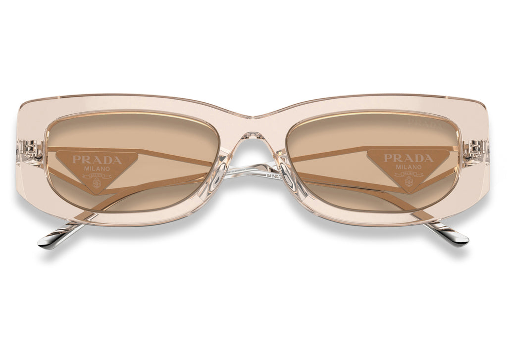 Prada - PR 14YS Sunglasses Crystal Beige with Light Brown Lenses (19M4I2)