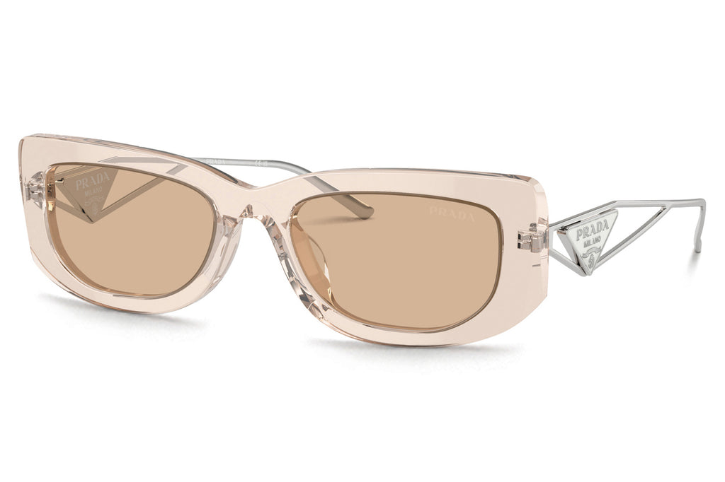 Prada - PR 14YS Sunglasses Crystal Beige with Light Brown Lenses (19M4I2)