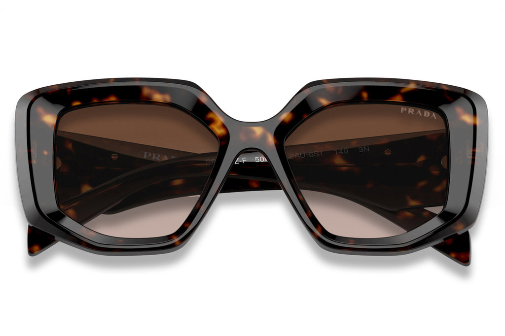 Prada - PR 14ZSF (Low Bridge Fit) Sunglasses Tortoise with Brown Gradient Lenses (2AU6S1)