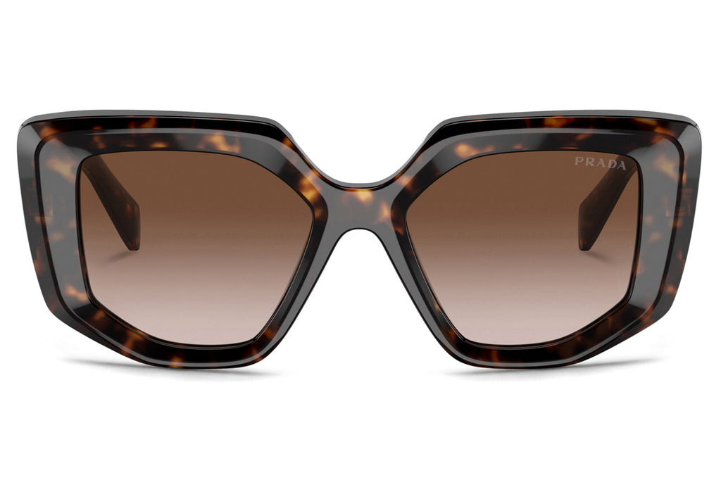 Prada - PR 14ZSF (Low Bridge Fit) Sunglasses Tortoise with Brown Gradient Lenses (2AU6S1)