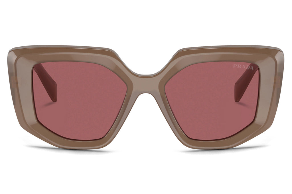 Prada - PR 14ZS Sunglasses Opal Loden with Dark Violet Lenses (11S08S)