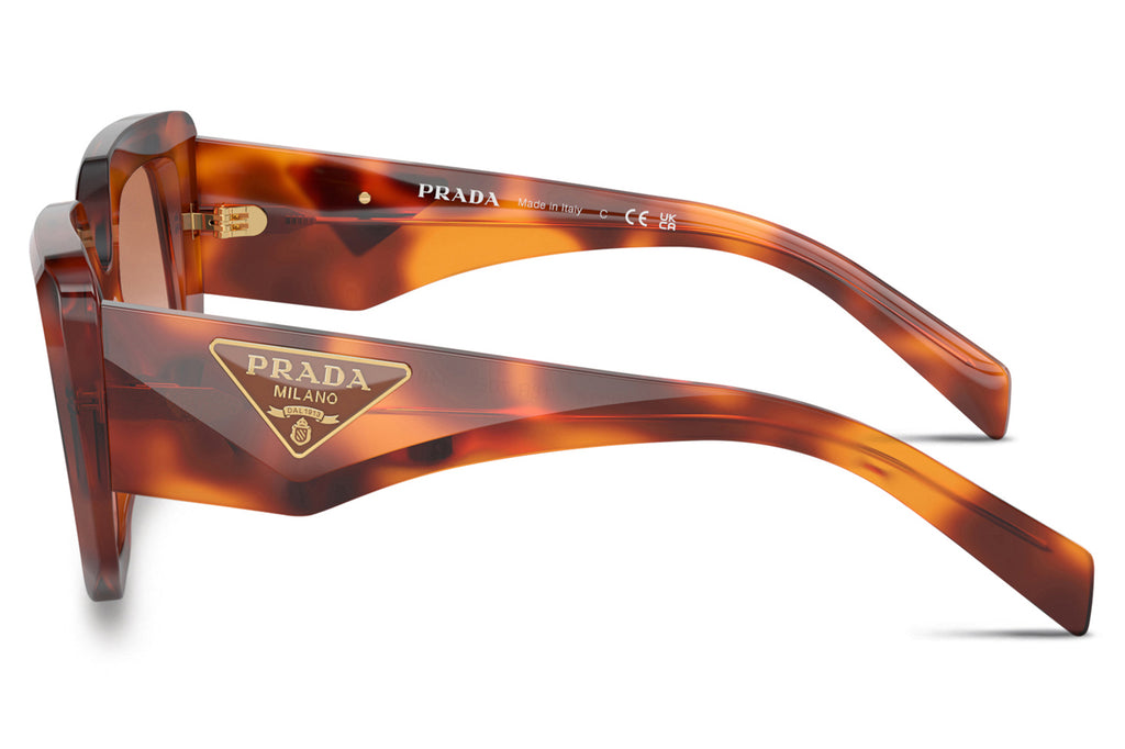 Prada - PR 14ZS Sunglasses Cognac Tortoise with Brown Gradient Lenses (18R70E)