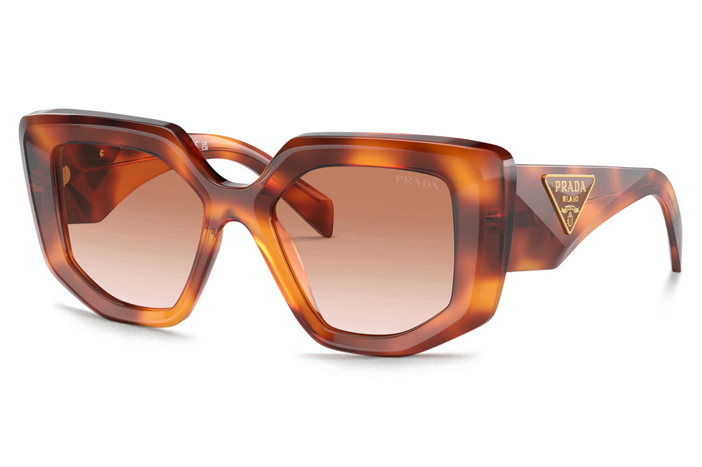 Prada - PR 14ZS Sunglasses Cognac Tortoise with Brown Gradient Lenses (18R70E)