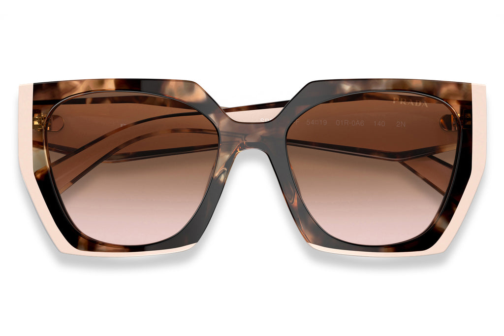 Prada - PR 15WSF (Low Bridge Fit) Sunglasses Tortoise Caramel/Powder with Brown Lenses (01R0A6)