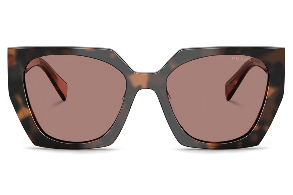 Prada - PR 15WSF (Low Bridge Fit) Sunglasses Mauve Tortoise with Light Brown Lenses (23A60B)