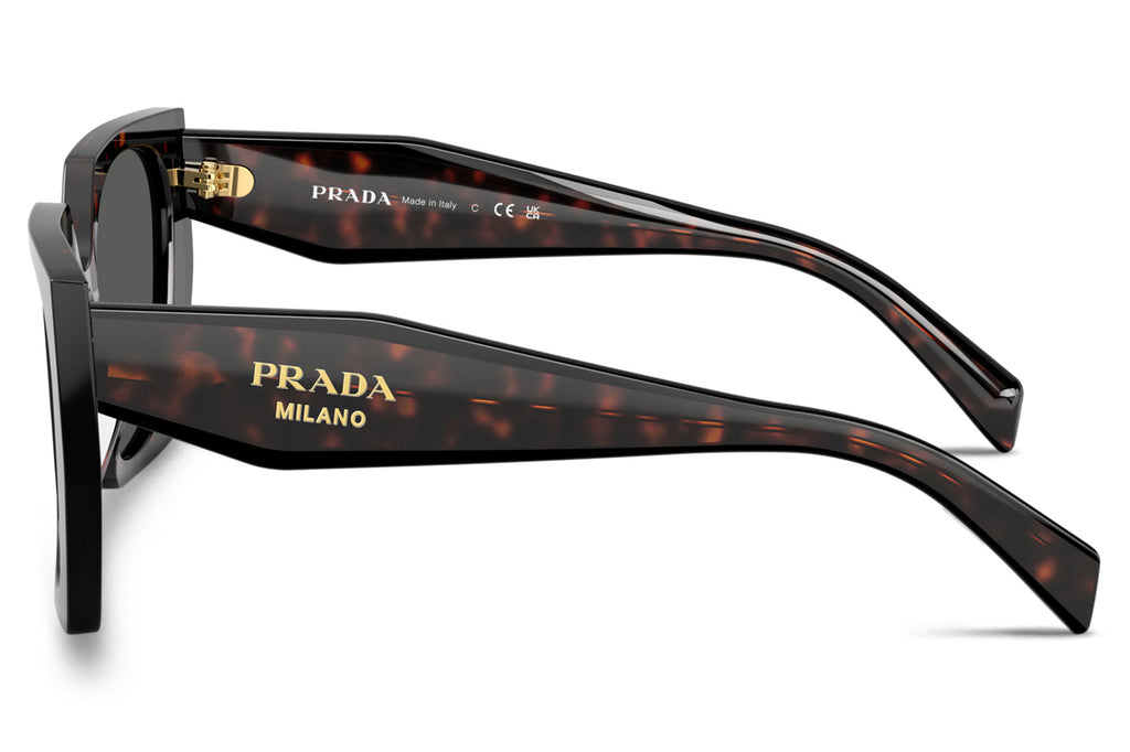 Prada - PR 15WSF (Low Bridge Fit) Sunglasses Root/Black with Dark Grey Lenses (24B40L)