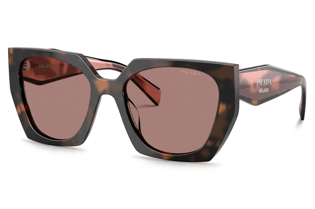 Prada - PR 15WS Sunglasses Mauve Tortoise with Light Brown Lenses (23A60B)