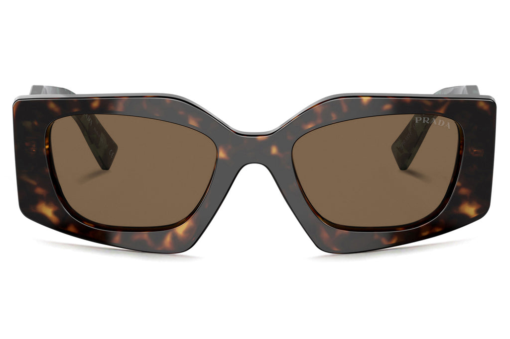 Prada - PR 15YSF (Low Bridge Fit) Sunglasses Tortoise with Dark Brown Lenses (2AU06B)