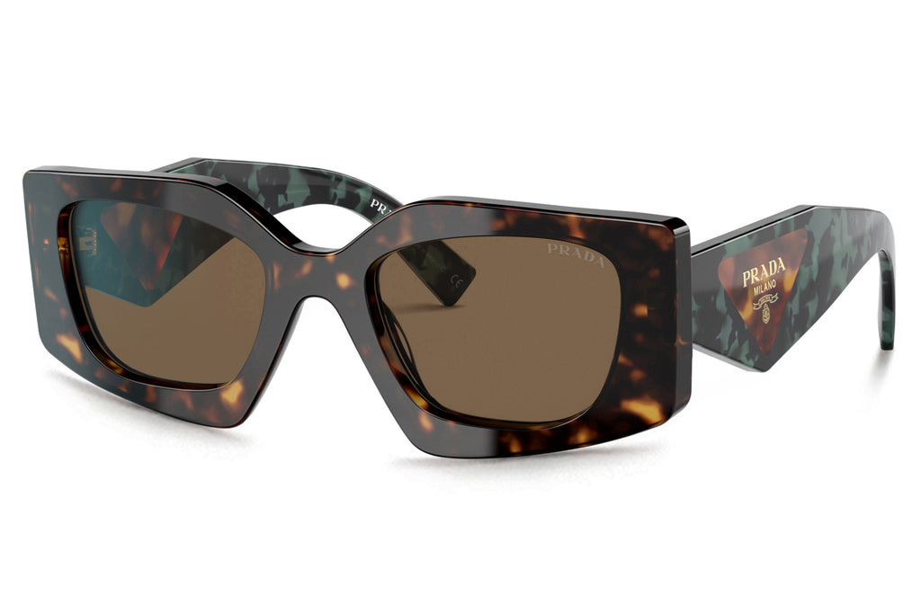 Prada - PR 15YSF (Low Bridge Fit) Sunglasses Tortoise with Dark Brown Lenses (2AU06B)